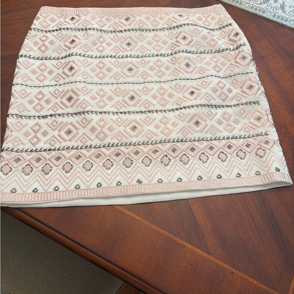 White House Black Market Geometric Skirt